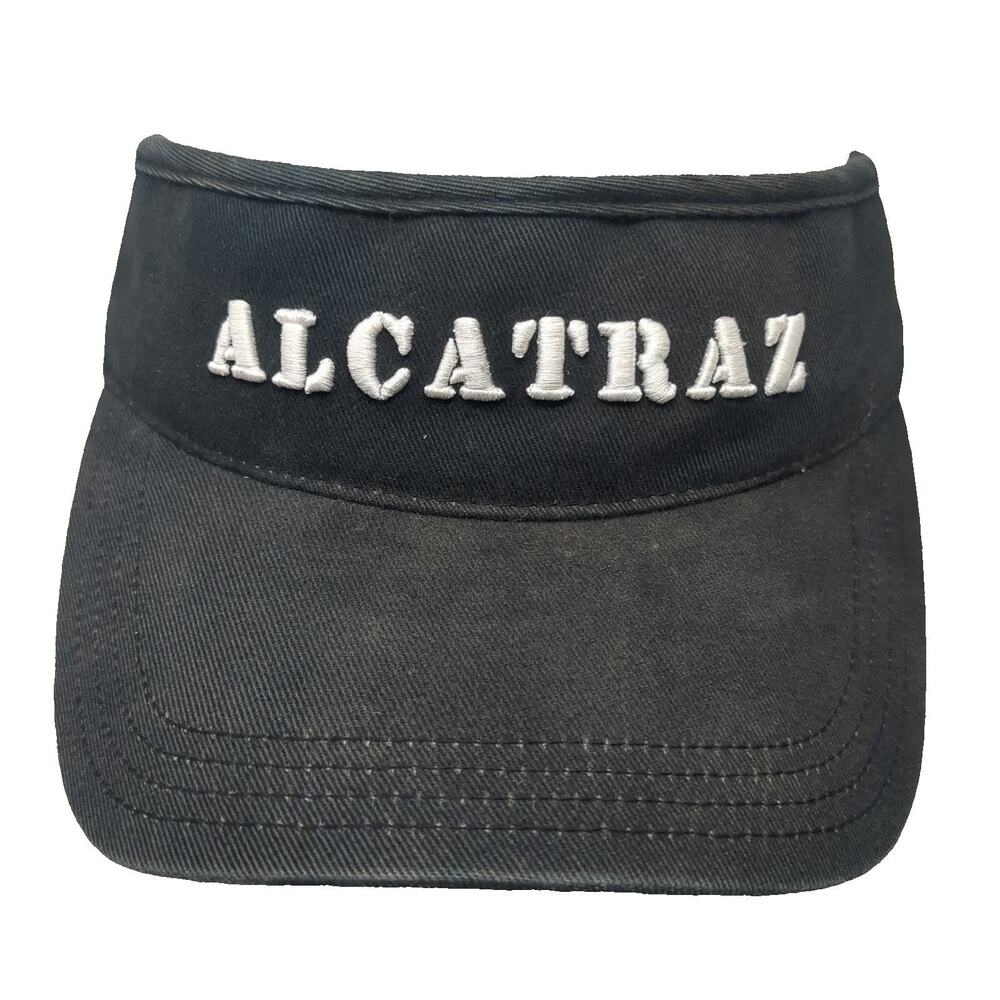 Captain Travel Visor Black One Size Alcatraz The Rock San Francisco Prison Hat